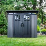 EverSafe Modern Outdoor Storage Shed – Gray Finish