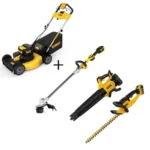 Dewalt 20V MAX 21.5 in Walk Behind Lawn Mower Kit, Hedge Trimmer Kit