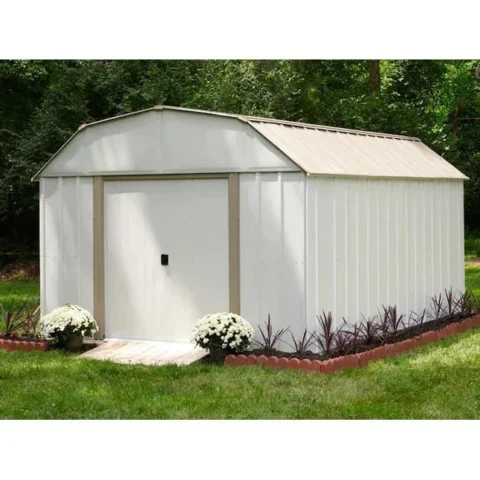 Arrow 10 ft x 14 ft Lexington Galvanized Storage Shed