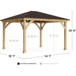 Meridian Grand Hardtop Outdoor Gazebo