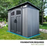 EverSafe Modern Outdoor Storage Shed – Gray Finish