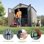 Lifetime 8 Ft x 7.5 Ft Outdoor Storage Shed