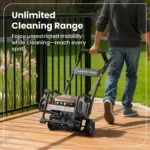 Crossfalls Retractable Pressure Washer Ultra – Wall-Mounted Brushless Electric Pressure Washer
