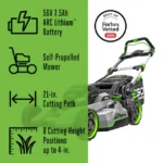 Ego Power+ 21″ Select Cut XP Mower with Touch Drive Kit