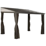 Sojag 500-9165470 10 x 12 ft. Portland No 53 Wall Gazebo Steel Roof