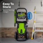 Greenworks Pro 3000-PSI 2.0-GPM Cold Water Electric Pressure Washer with 5 Spray Tips