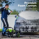 Greenworks Pro 3000-PSI 2.0-GPM Cold Water Electric Pressure Washer with 5 Spray Tips