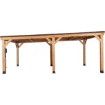 Backyard Discovery Kingsport Cedar Wood Carport with Steel Roof