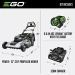 EGO Power+ 600 Series LM2114 21-Inch 56V Battery Lawn Mower Kit