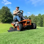 Yard Force 75Ah Battery Electric Rear Engine Riding Lawn Mower 38 in
