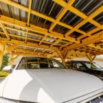 Backyard Discovery Kingsport Cedar Wood Carport with Steel Roof