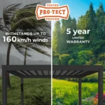 Backyard Discovery Trenton Galvanized Steel Pergola with Canopy