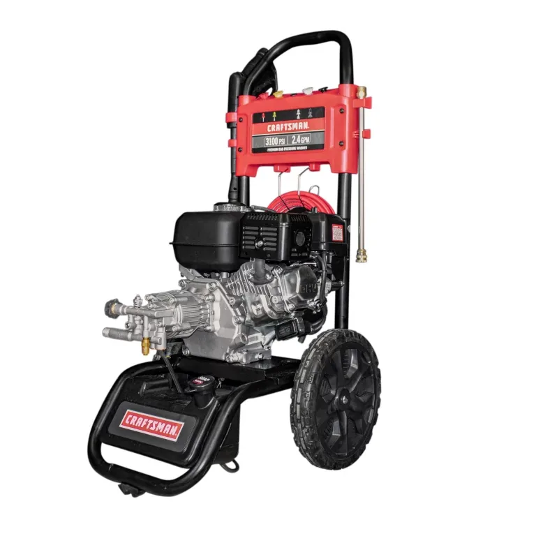CRAFTSMAN 3100 PSI at 2.4-GPM 3100 PSI 2.4-Gallons Cold Water Gas Pressure Washer CRAFTSMAN 3100 PSI at 2.4-GPM 3100 PSI 2.4-Gallons Cold Water Gas Pressure Washer