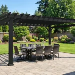 Backyard Discovery 16′ x 12′ Stratford Traditional Steel Pergola — product view 1