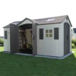 Lifetime 60079 Outdoor Storage Dual Entry Shed, 15 x 8 ft, Desert Sand (B00CTVQ6UG)