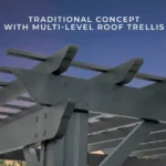 Stratford 12 Ft. X 10 Ft. Black Steel Traditional Pergola with Sail Shade Soft Canopy