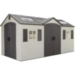 Lifetime 60079 Outdoor Storage Dual Entry Shed, 15 x 8 ft, Desert Sand (B00CTVQ6UG)