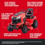 CRAFTSMAN 42-in 20-HP V-Twin Riding Lawn Mower