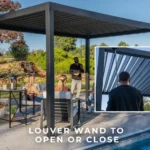Backyard Discovery Sarasota Galvanized Steel Louvered Pergola