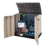 Keter Store-It-Out ARC 1200L Garden Storage Box – Beige & Brown